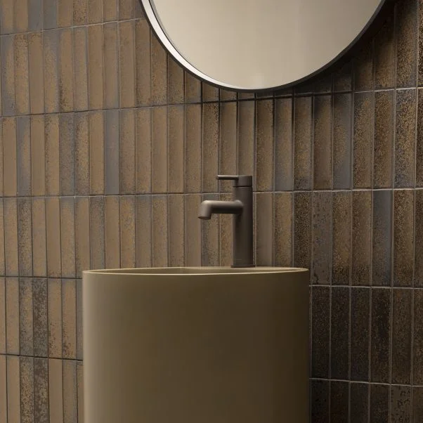 Ginza Deck Mounted Mono Smooth Bodied Basin Mixer Without Waste - Image 2