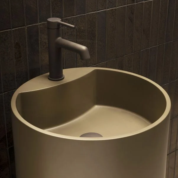 Ginza Deck Mounted Mono Smooth Bodied Basin Mixer Without Waste - Image 3